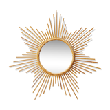 Rattan sun mirror 60 - 66x66xm