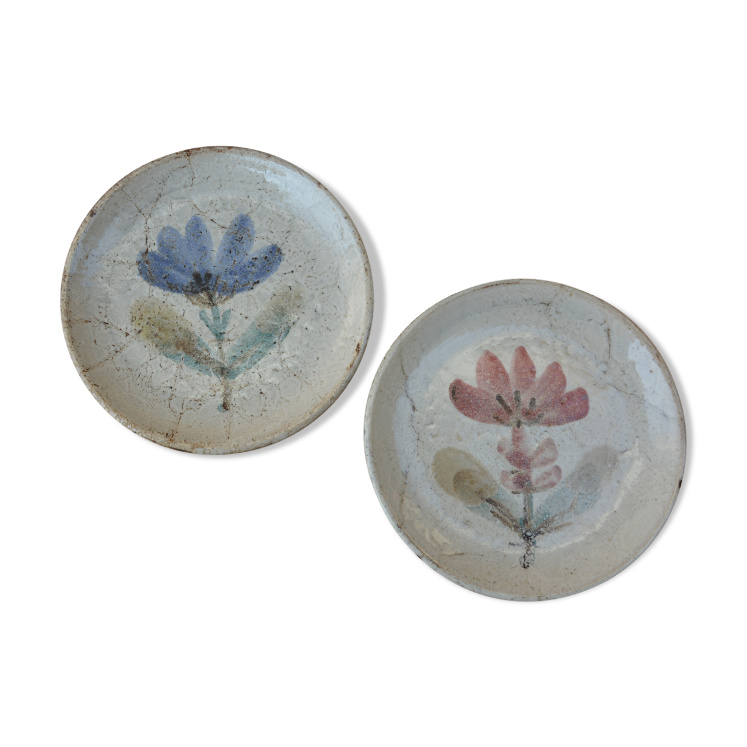 Set of 2 plates with flower decoration workshop Mulberry