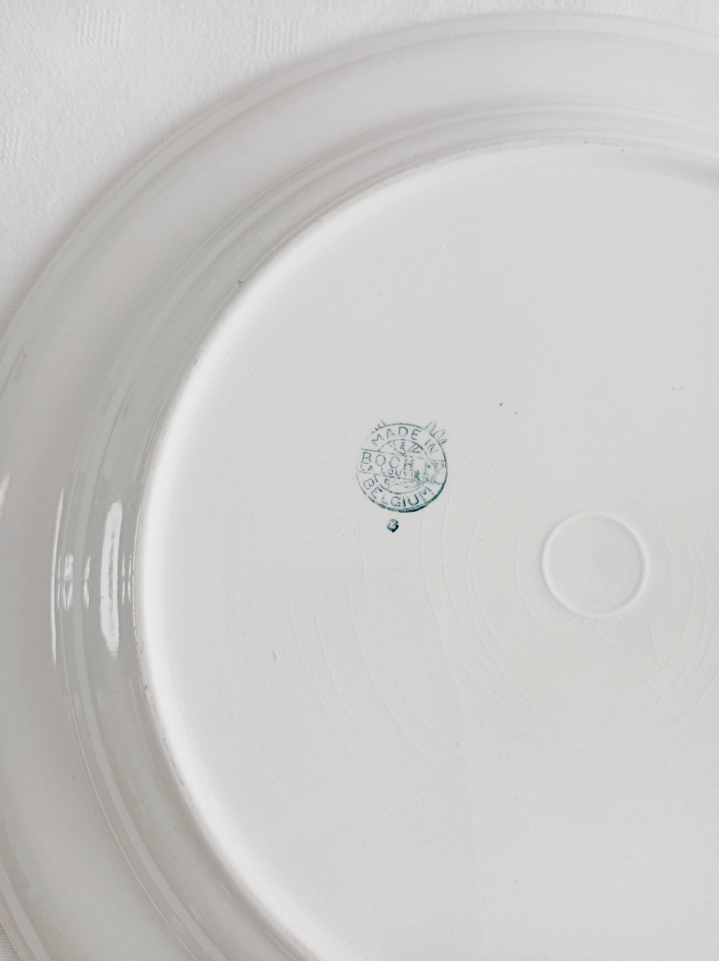 Round dish La Louvière Dragon