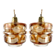 Set two new electrified Murano glass suspensions