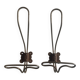 Pair of modernist curved coat hooks 1950