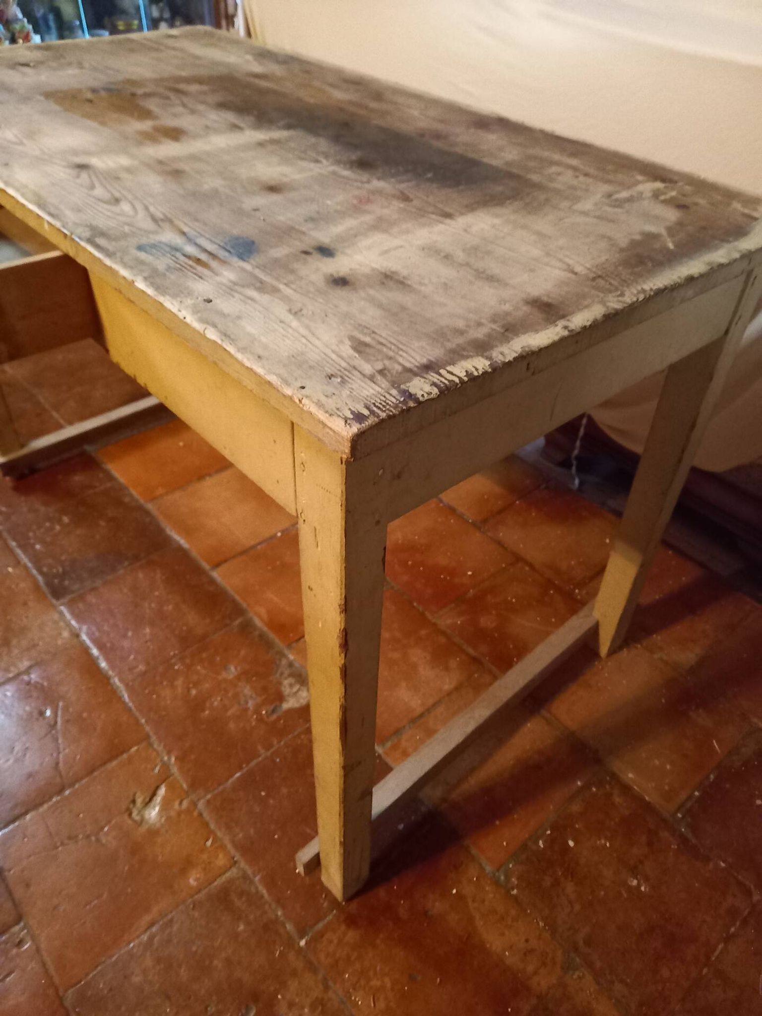 Table de cuisine rustique
