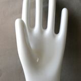 Hand glove white ceramic mold