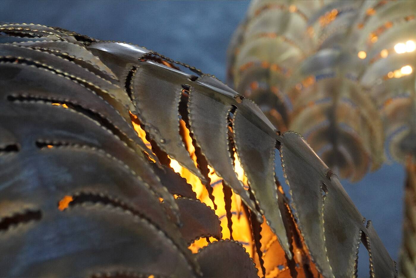 Pair of “Palmtree” table lamps by Christian Techoueyres for Maison Jansen, France 1970s