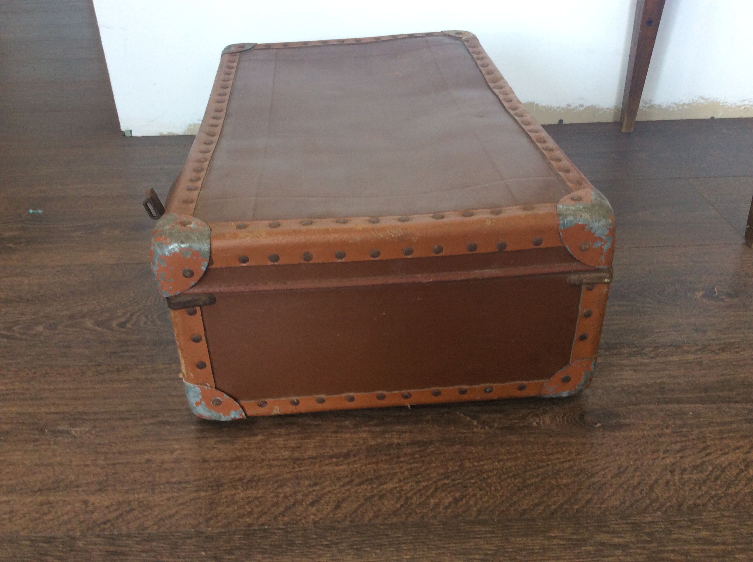 Vintage cardboard suitcase