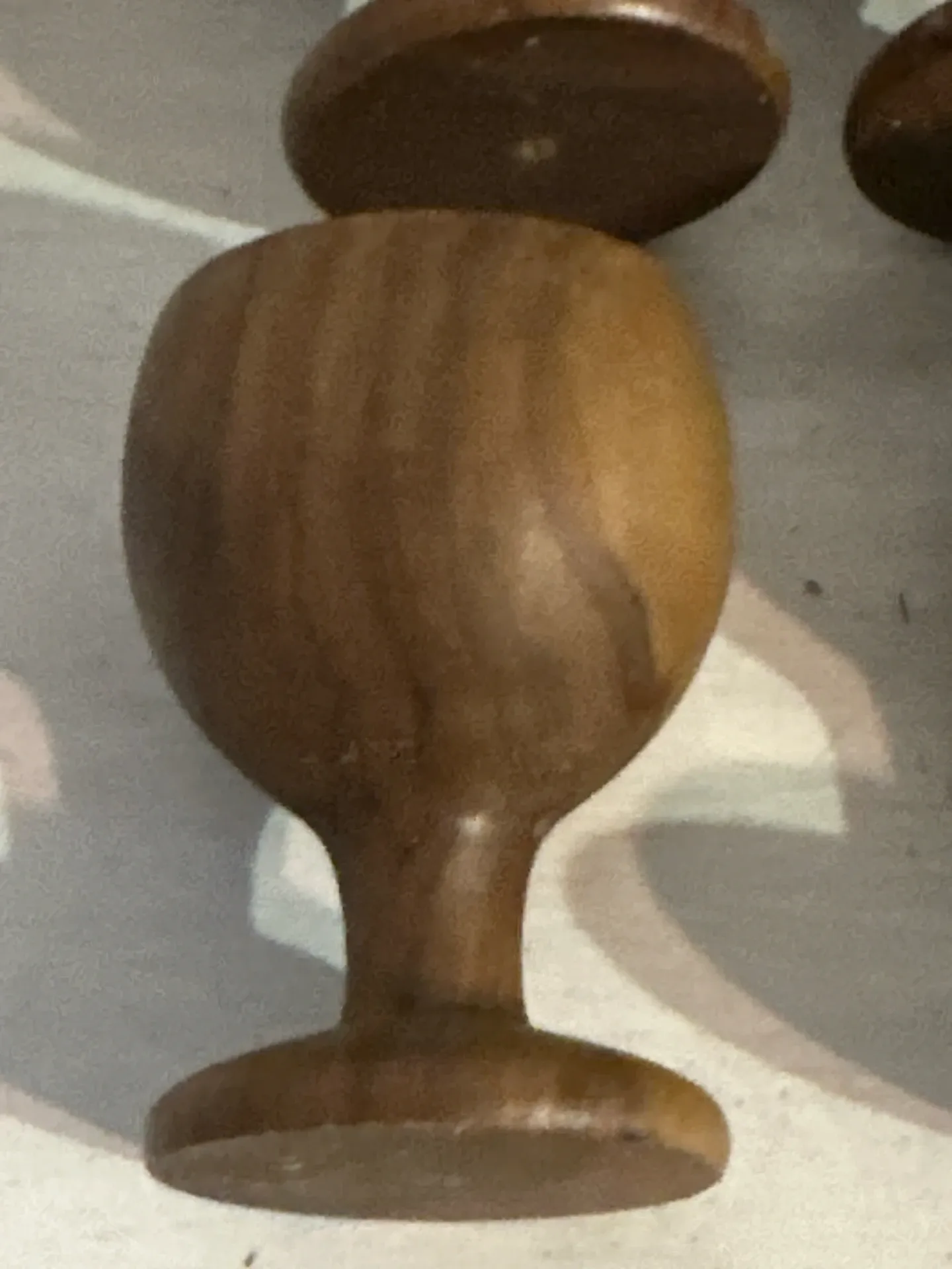 Vintage wooden egg cups – 6 pieces – 1950s