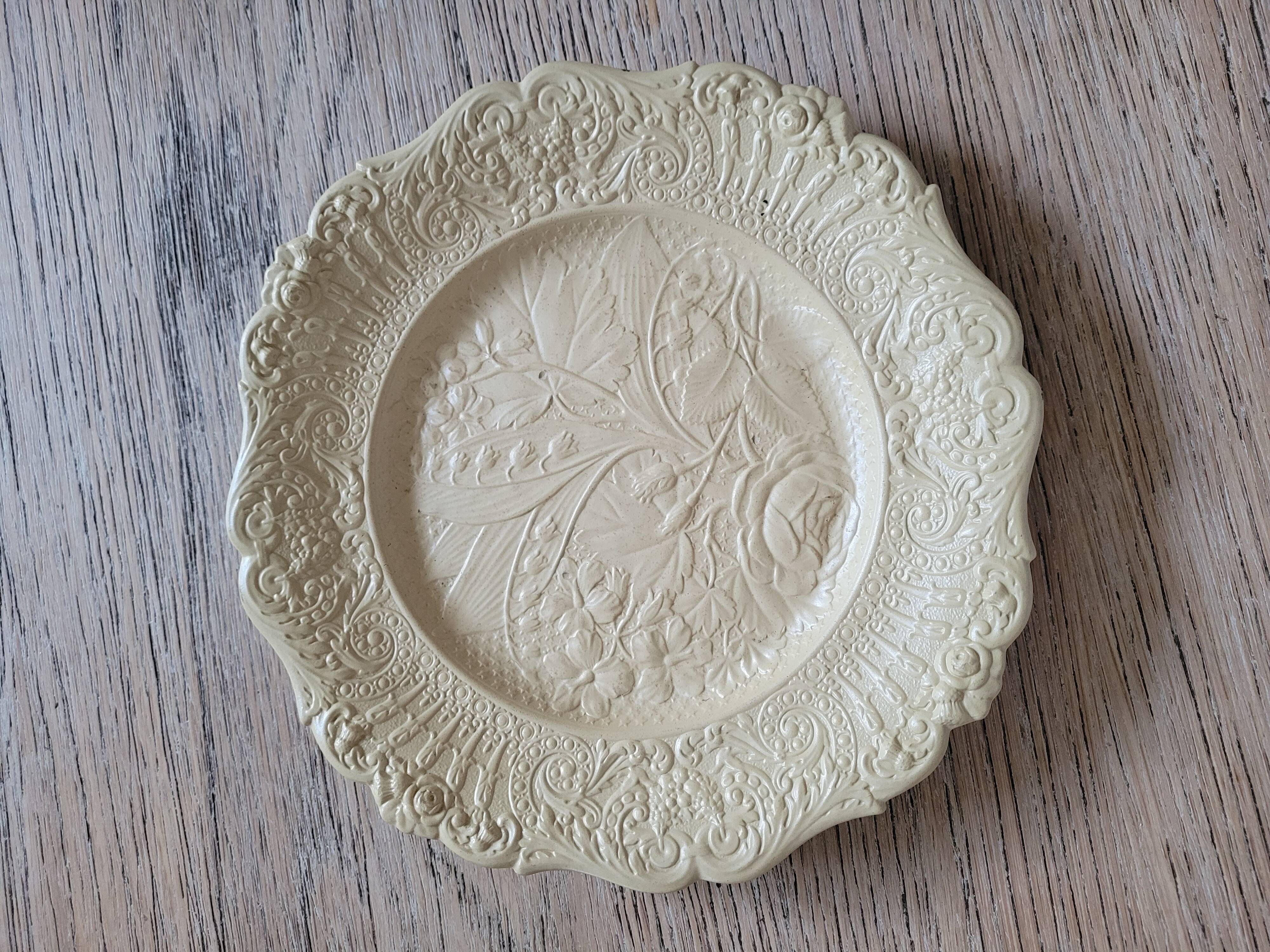 English plate "antique ridgway lilly of the valley rose floral plate"