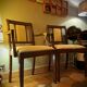 Paires de fauteuils de salon heldense acajou circa 1950