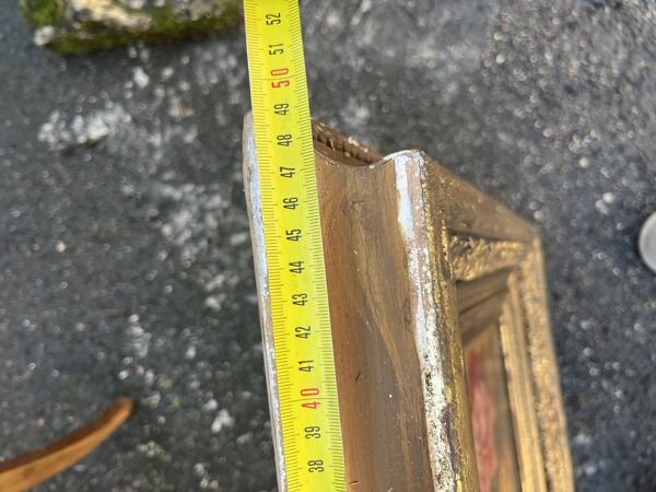 Tableau Ancien XIX – Bouquet de Roses – Huile – Cadre Doré Sculpté