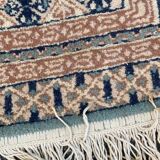 Persian wool rug blue green 125x190