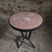 Table bistrot art déco française avec plateau Rex bakélite – c.1930–1940