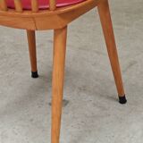 Baumann Menuet chair red skai 1960