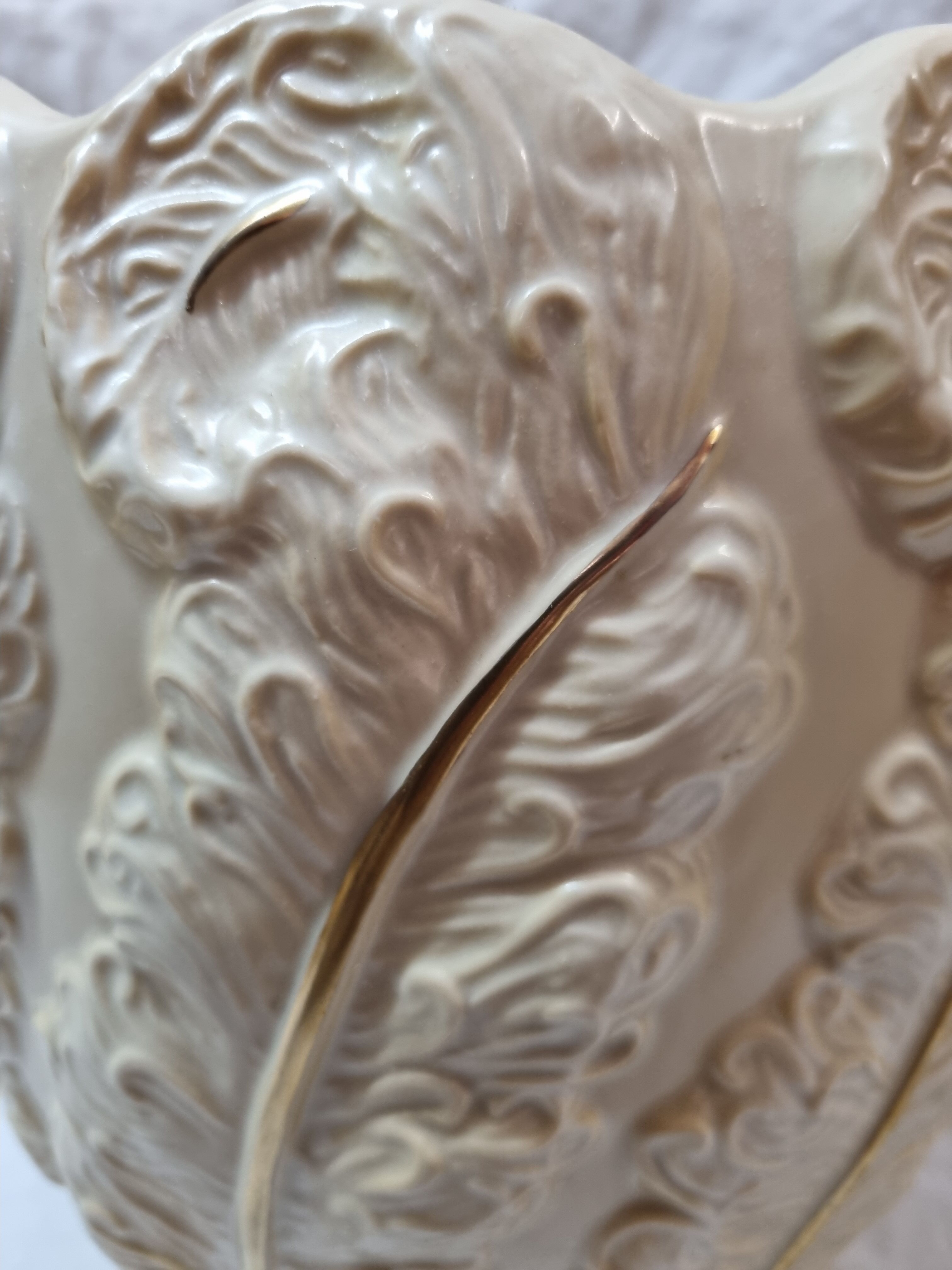 Ostrich feather vase Couleuvre A.Laurent, 1930