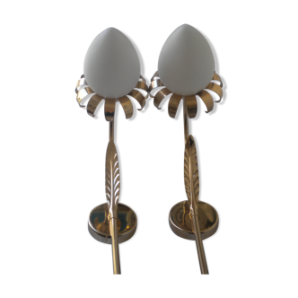 Pair of vintage wall lamp