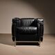Two ‚LC2‘ Armchairs by Le Corbusier, P. Jeanneret, C. Perriand for Cassina