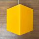 Lampe de sol ou de table en forme de prisme orange postmoderne de Heico, années 1980.