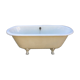 Cast iron bathtub on legs