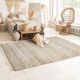 Braided jute rug with diamond patterns 120x170 cm
