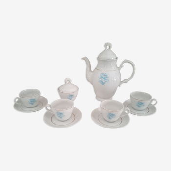 Service à café 10 pièces pour 4 personnes en porcelaine Bavaria Trischenreuth modèle Béatrice