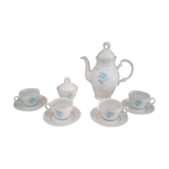 Service à café 10 pièces pour 4 personnes en porcelaine Bavaria Trischenreuth modèle Béatrice