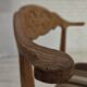 1960s, Danish design by Henning Kjærnulf, et of 4 chairs, wool, oak wood.
