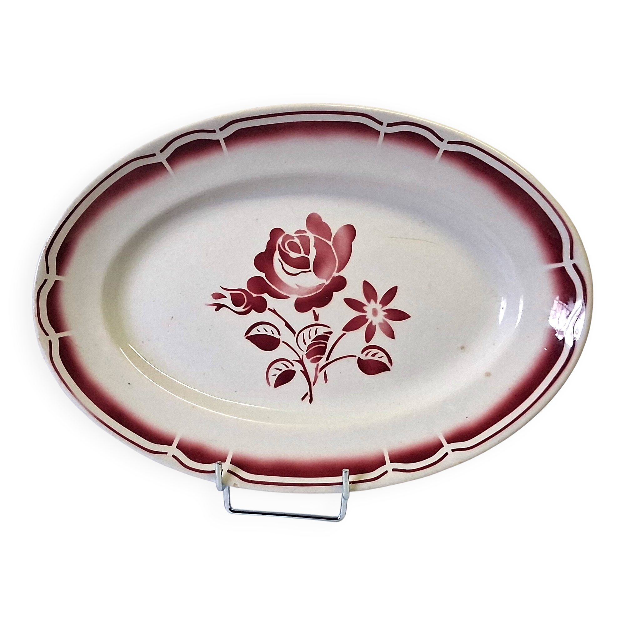 Very pretty antique oval platter in very good condition