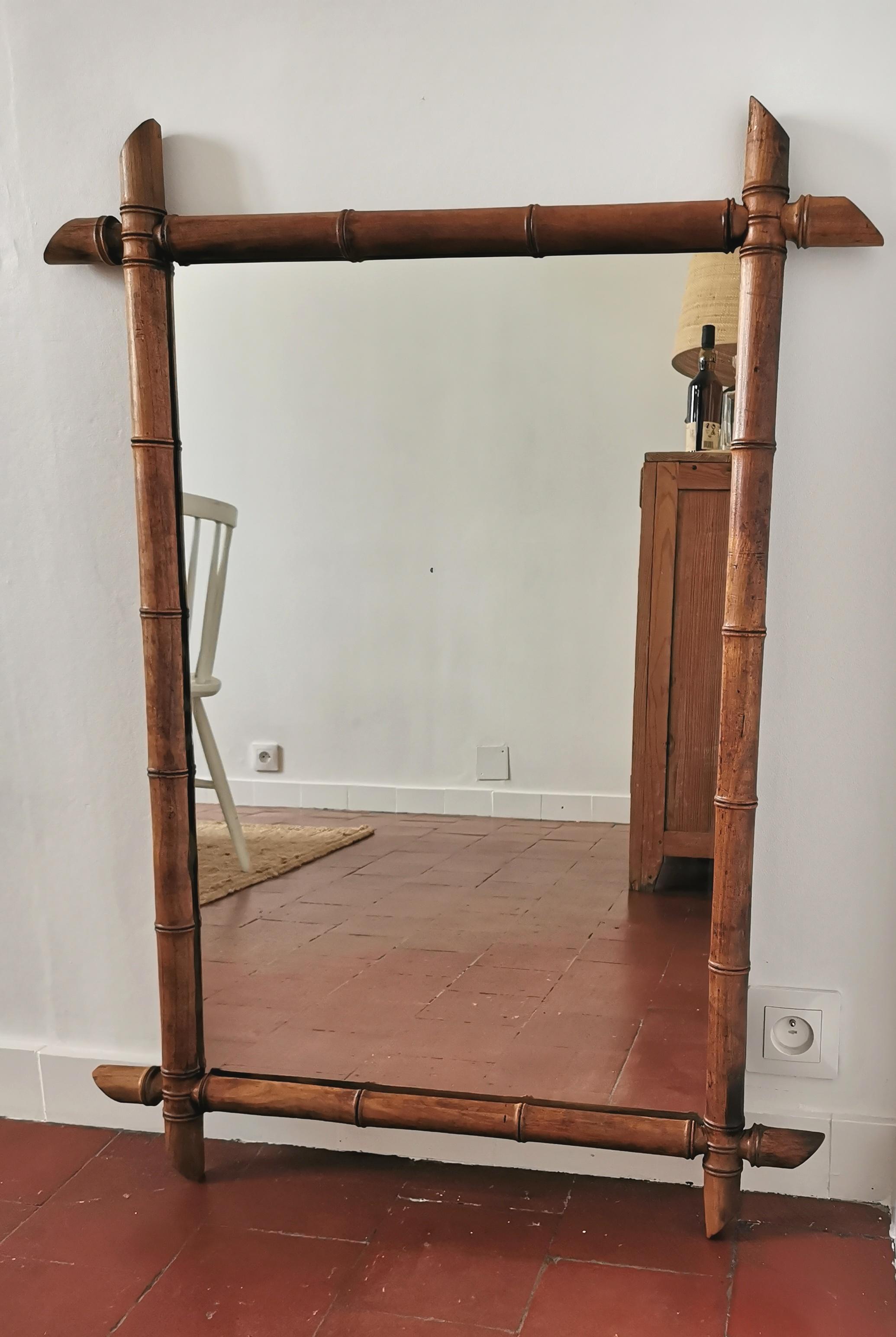 Large Bamboo Mirror 69x96cm