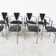 Set of 8 post modern dining chairs by Belgochrom, 1980s