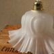 Frosted glass tulip hanging lamp