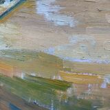 Vintage Modernist Oil on canvas landscape by Richad von Ahn