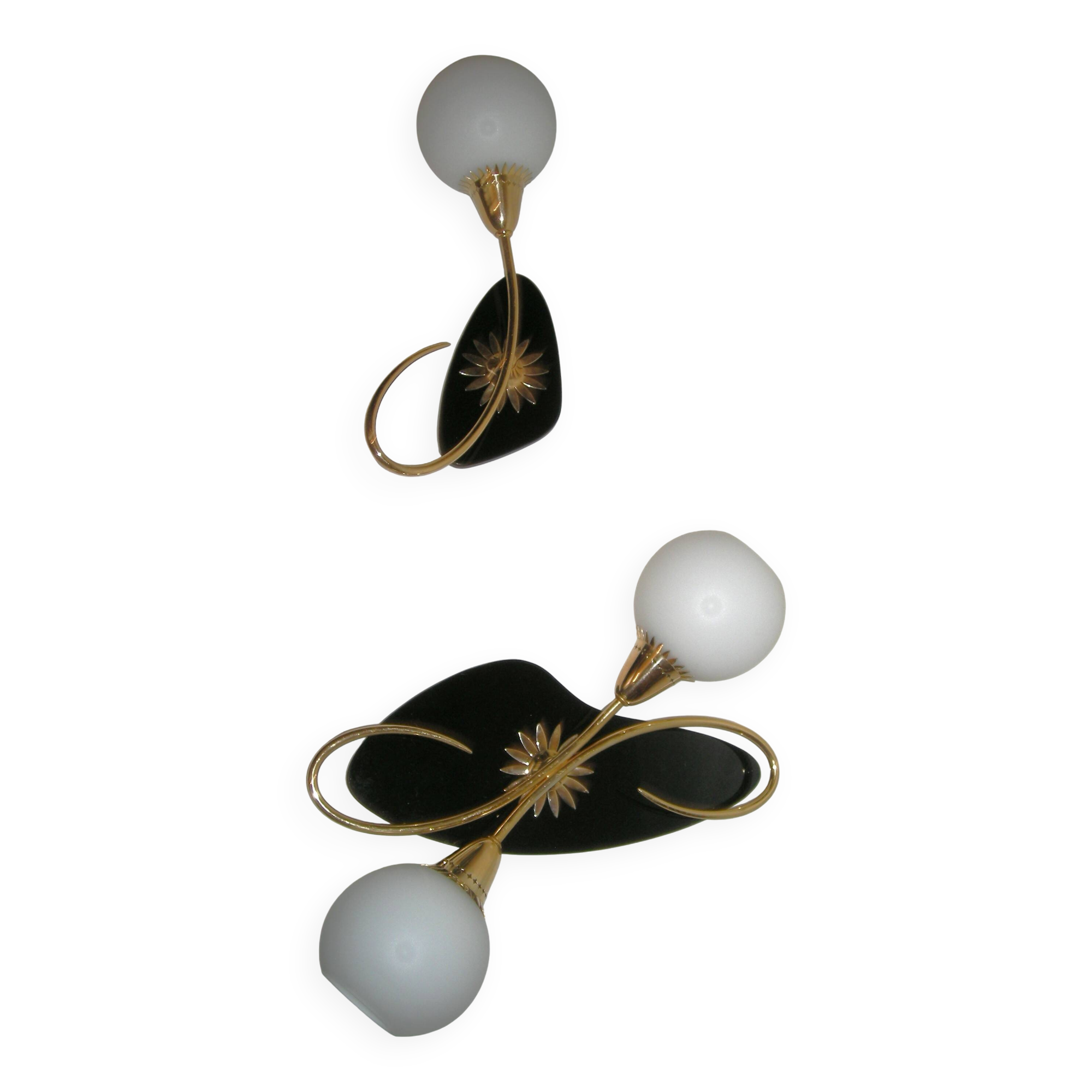 Pair of wall sconces from the 1950s