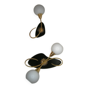 Paire d' appliques des
