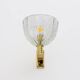 Attributed to Seguso Art Dèco Brass and "Pelugoso" Murano Glass Sconces, Pa