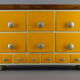 Cabinet loom shelf with drawer layette style