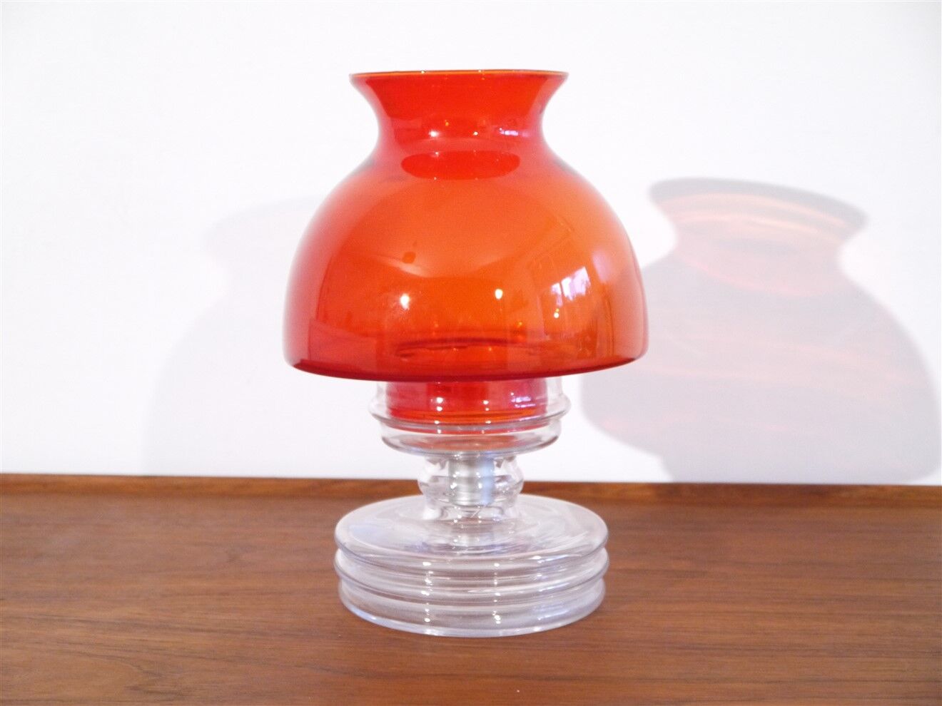 Finnish glass candle holder by Nanny Still 1960
