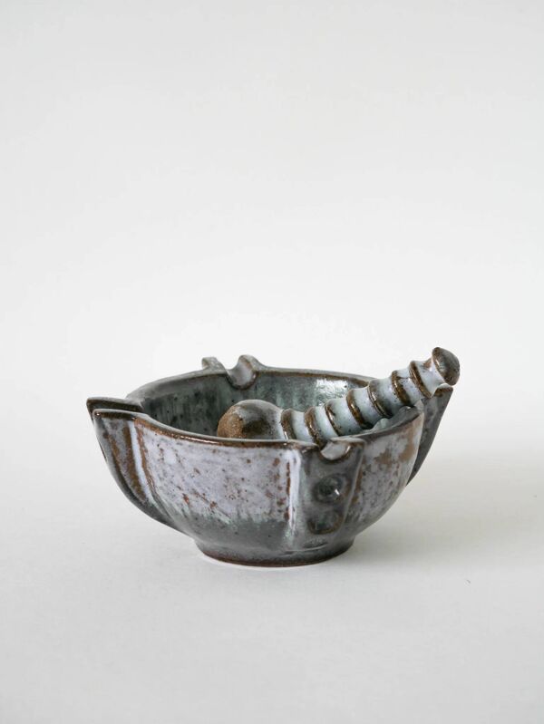 Mortier avec pilon en céramique, design, Allemagne, 1970