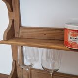 Old wall or standing shelf in solid pine