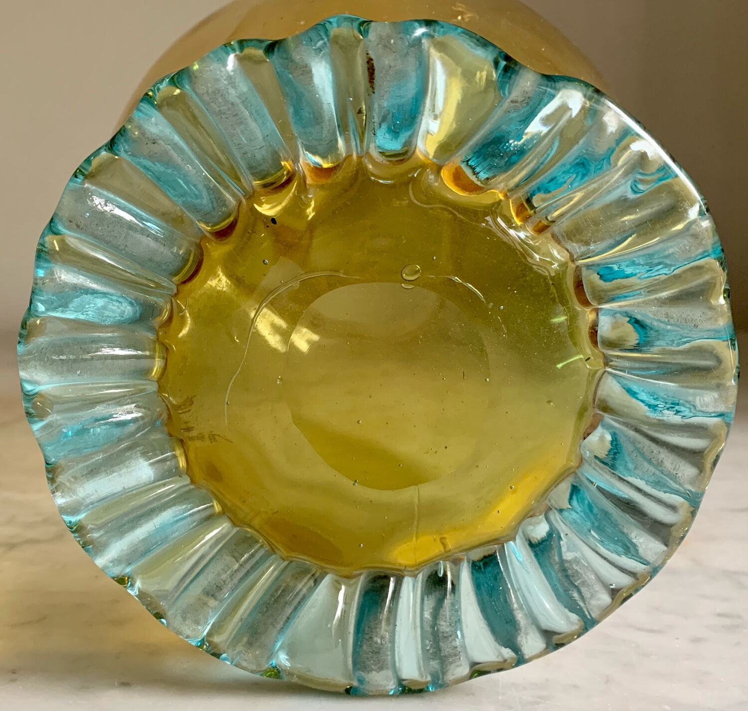 Blown glass vase