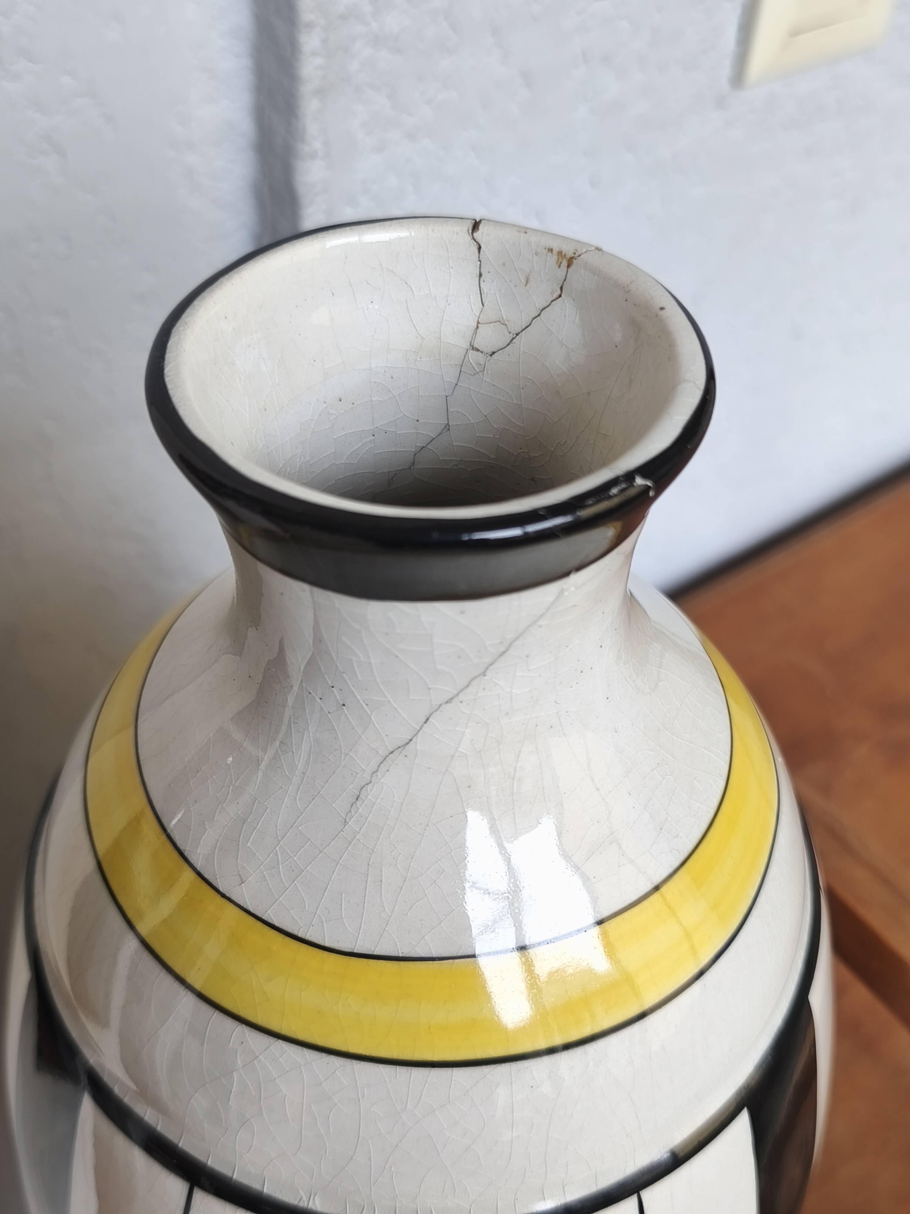 Pair of Large Art Deco Vases