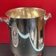 Champagne bucket cooler silver metal shell socket, Gallia Christofle