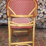 Rotating folding bistro chair