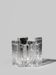 Brutalist Swedish Crystal Glass Candle Holder