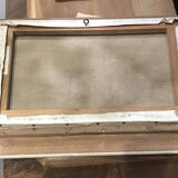 Oil on canvas river in grove