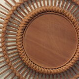 Rattan sun mirror