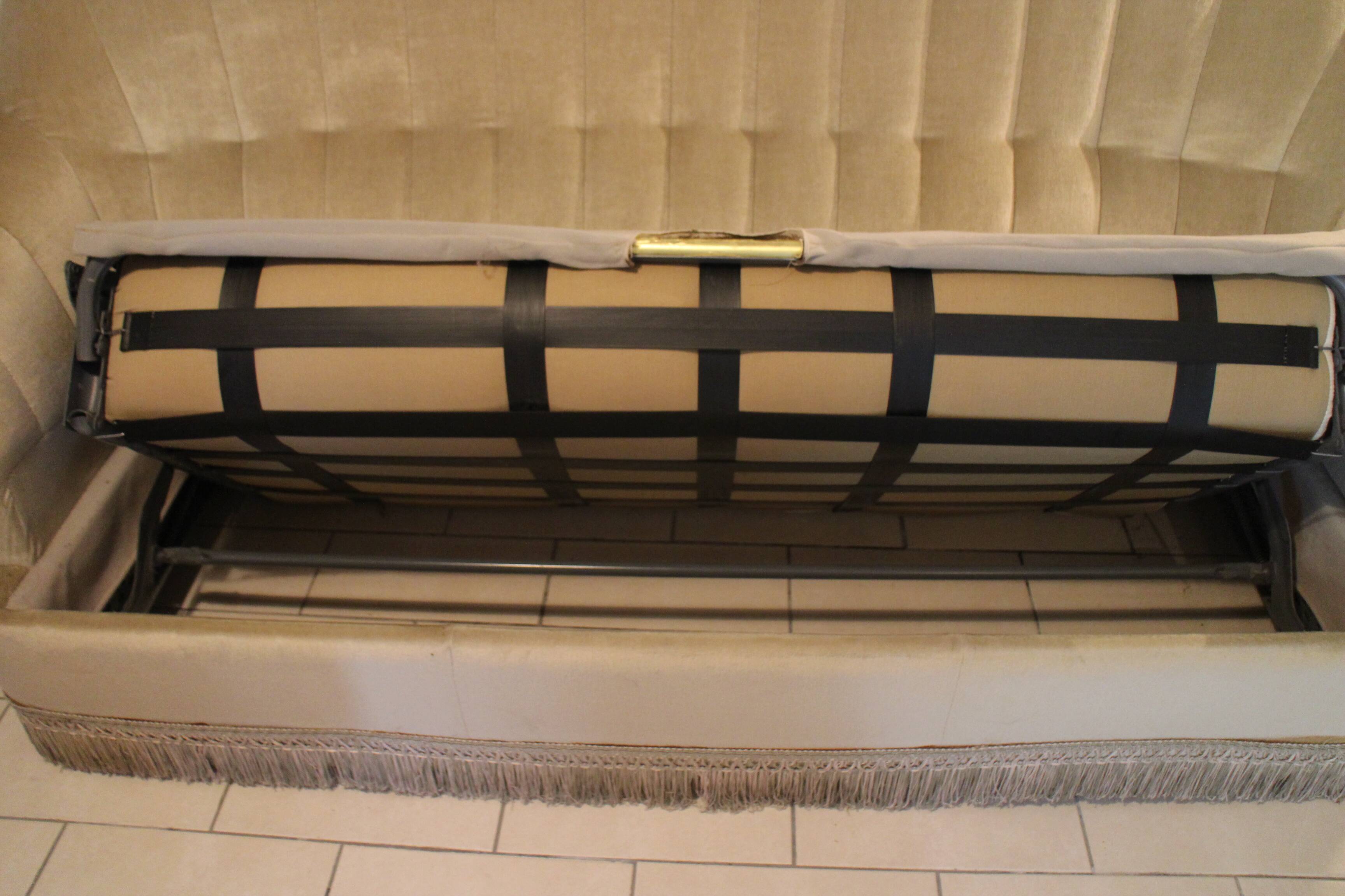 canapé convertible Himolla vintage en velours