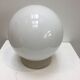 Bauhaus style wall lamp with opaline globe