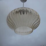 Amber ball saucer glass
