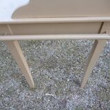 Table de toilette ancienne patine beige