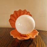 Pastel pink shell lamp