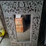 Miroir  sculpture bois